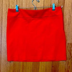 EUC BR orange mini skirt